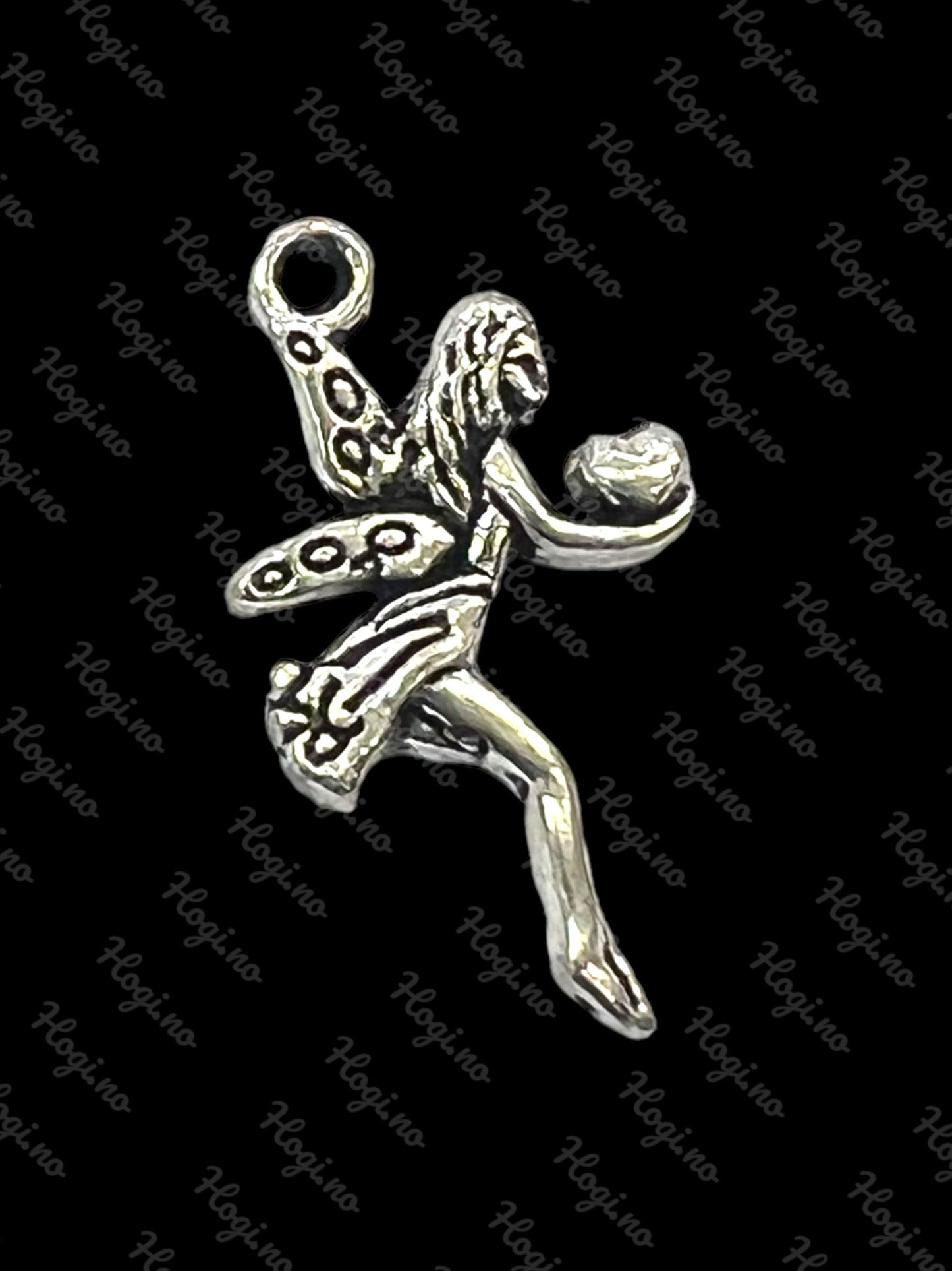 Charms - sølvfarget  fe / fairy