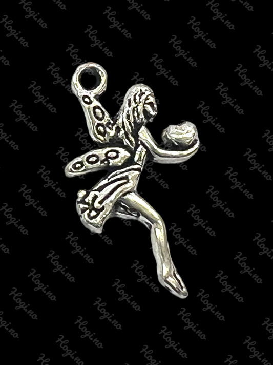 Charms - sølvfarget fe / fairy