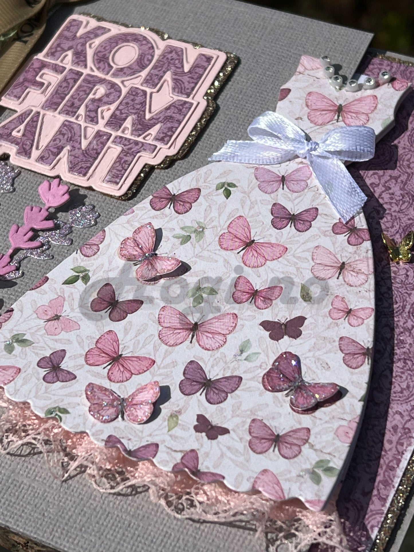 Papirdesign dies - bordkort kjole pd 1900072