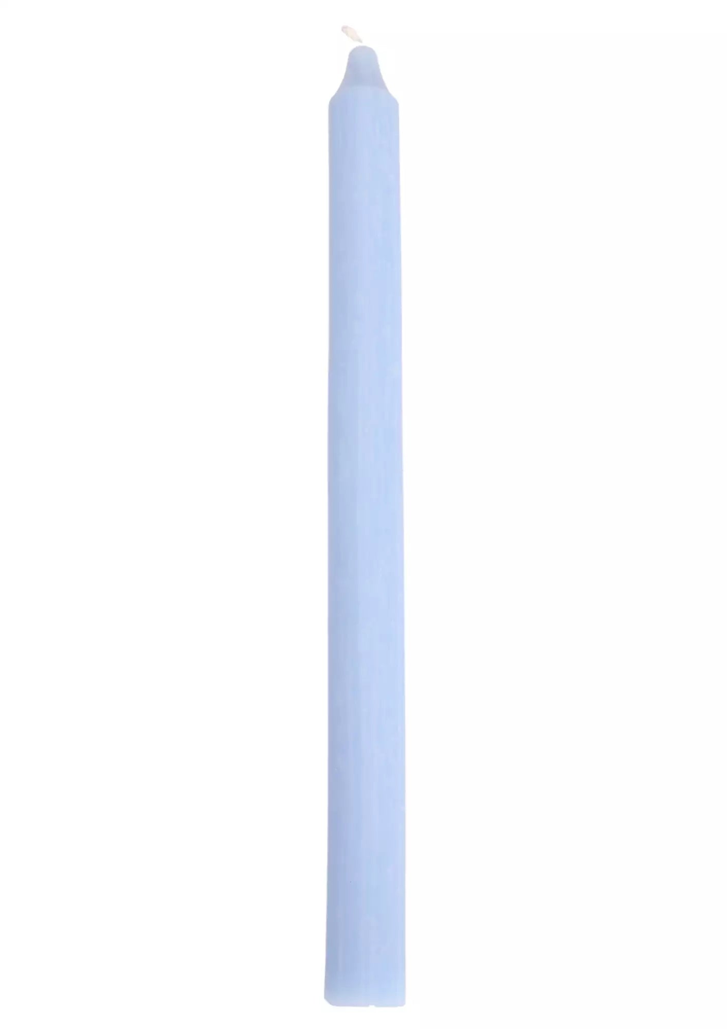 Kronelys  lys blå / light blue 28cm