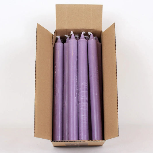 Kronelys  lys lilla / lavendel 28cm