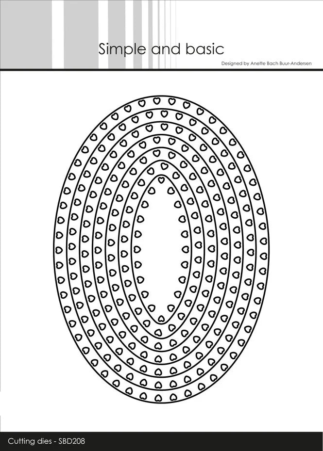 Heart Framed Oval Cutting Dies (SBD208)