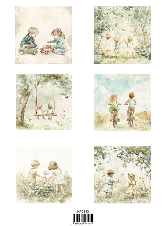 NYHET! Reprint- Cuties 1  - Klippark A4 -Kp0143