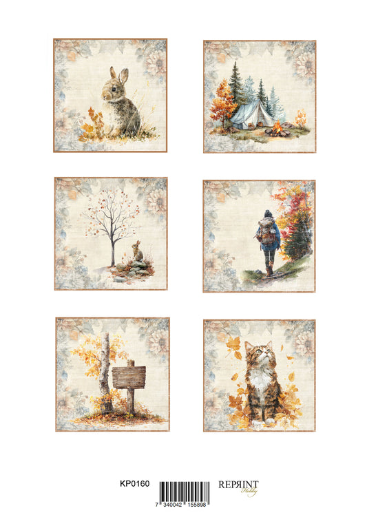 NYHET! Reprint klippark A4 - Cozy season tags