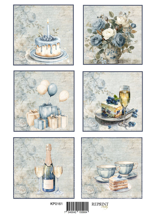 NYHET! Reprint klippark A4 - Hip hip hooray - Tags