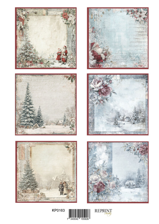 Bestill nå! Kommer snart. NYHET! Reprint klippark A4 - Deck the halls - Tags