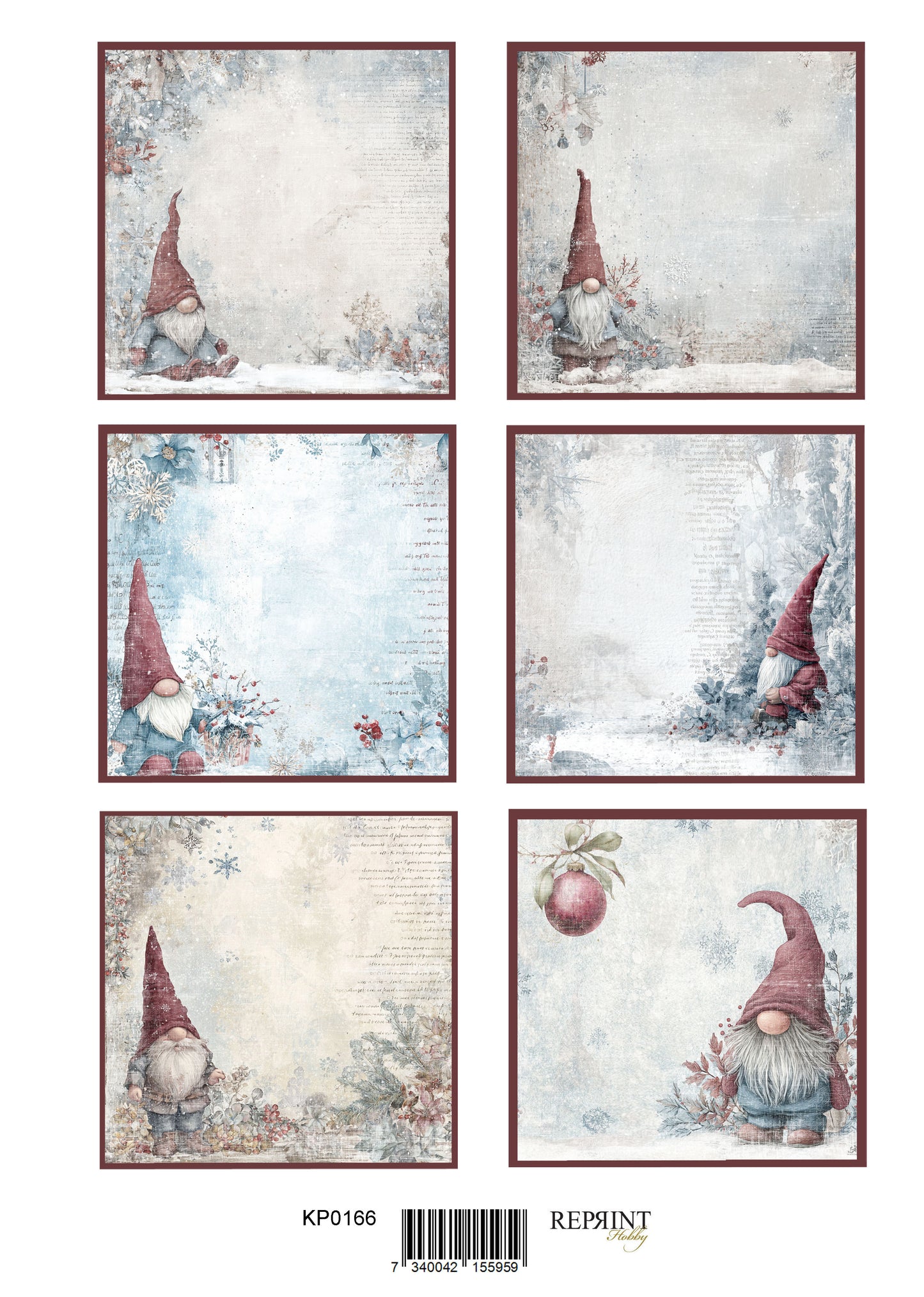 NYHET! Reprint klippark A4 gnomer/ gnomes