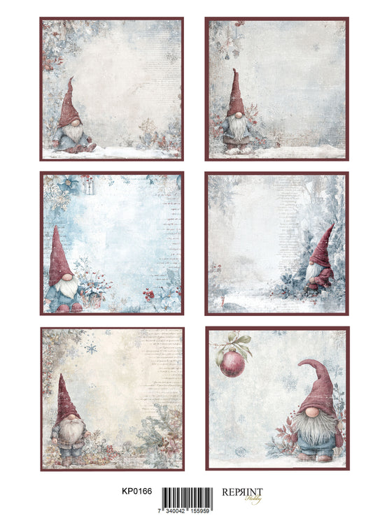Bestill nå! Kommer snart. NYHET! Reprint klippark A4 gnomer/ gnomes