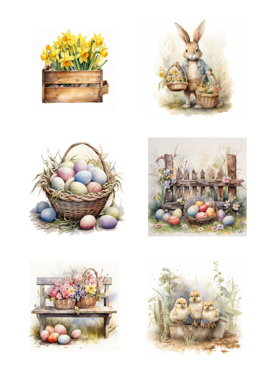 NYHET! Reprint Klippark - Easter - A4- påske