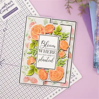 Gemini - embossing frames 3d embossing folder, die & stamp blooming roses (GEM