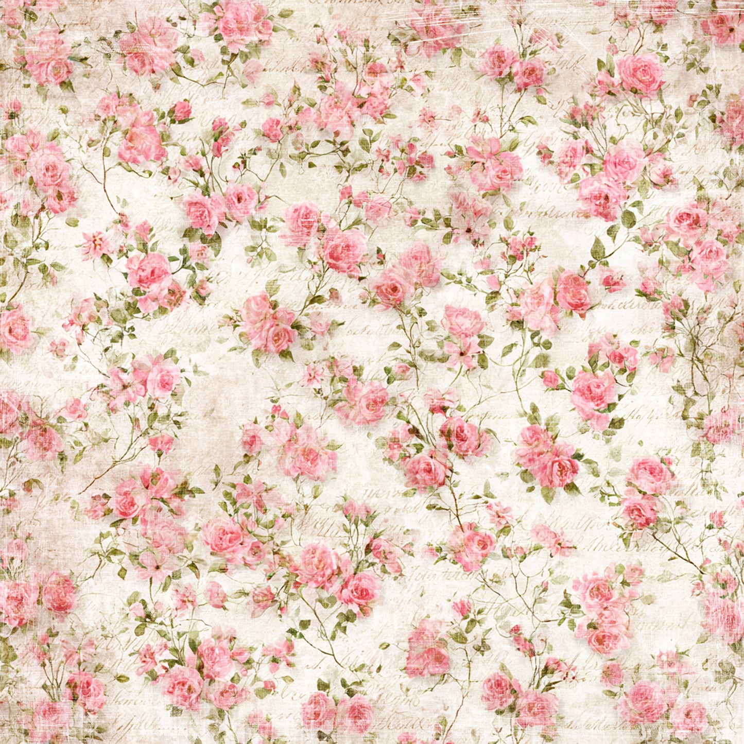 NYHET! Reprint  - Reprint - Summer Garden -12x12- Butterflies and roses - RP0751