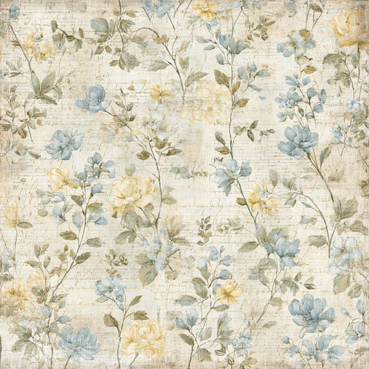 NYHET!  Reprint -Summer Meadow - Whispering Flowers - 12x12 - RP0757