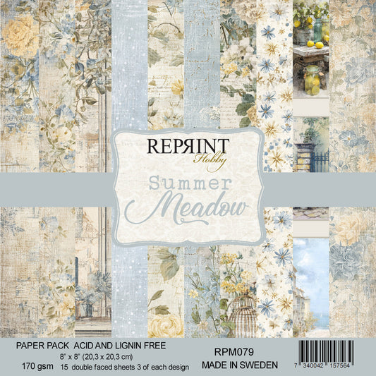 NYHET! Paperpack Reprint - Summer Meadow Collection - 8x8