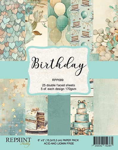 Reprint  - Birthday Collection Paperpack 6x6'