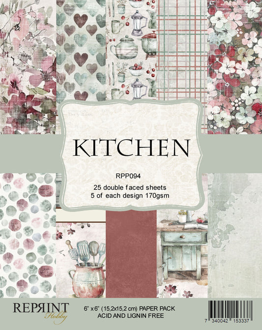 NYHET! Reprint Paperpack - Kitchen Collection Paperpack - 6x6