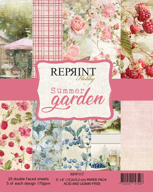 NYHET! Reprint  - Paperpack Reprint - Summer Garden Collection - 6x6