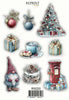 NYHET! Reprint Deck the halls - klistremerker/ stickers