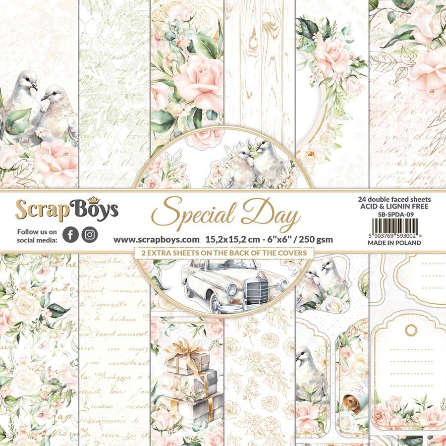 ScrapBoys Special Day 6x6' Blokk