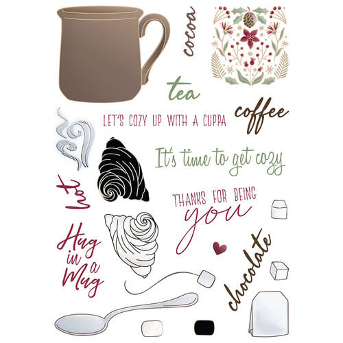 LRDS Creative Cozy cuppa 6x8 clear stamps