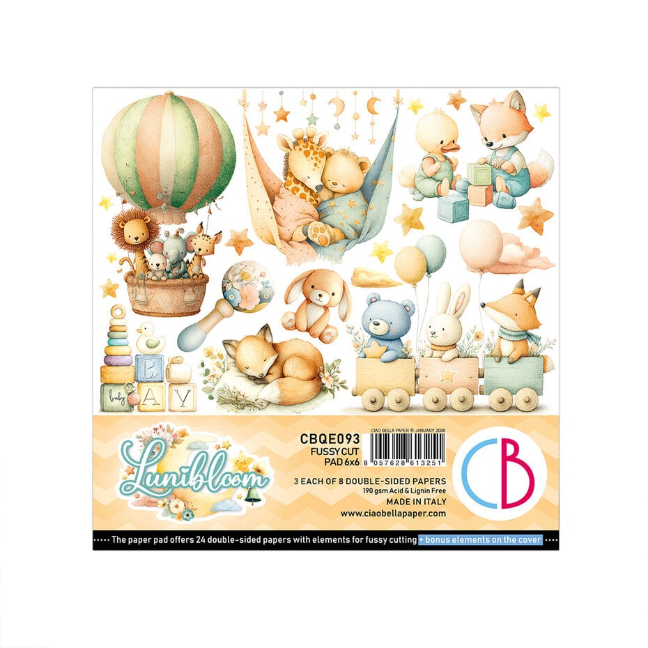 Ciao Bella - Lunibloom 6x6 Inch Fussy Cut Pad (24pcs) (CBQE093)