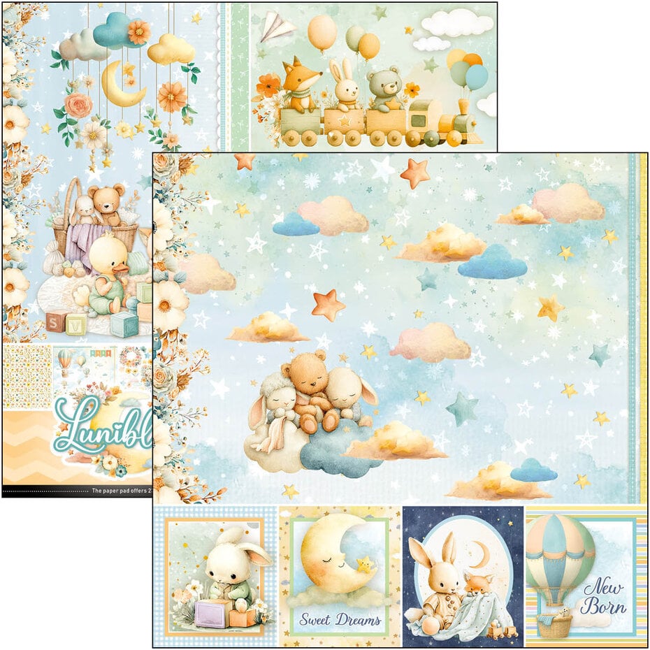 Ciao Bella - Lunibloom 8x8 Inch Paper Pad (12pcs) (CBH093)