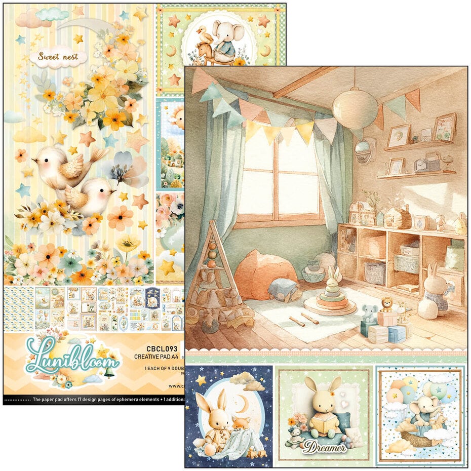 Ciao Bella - Lunibloom A4 Creative Pad (9pcs) (CBCL093)