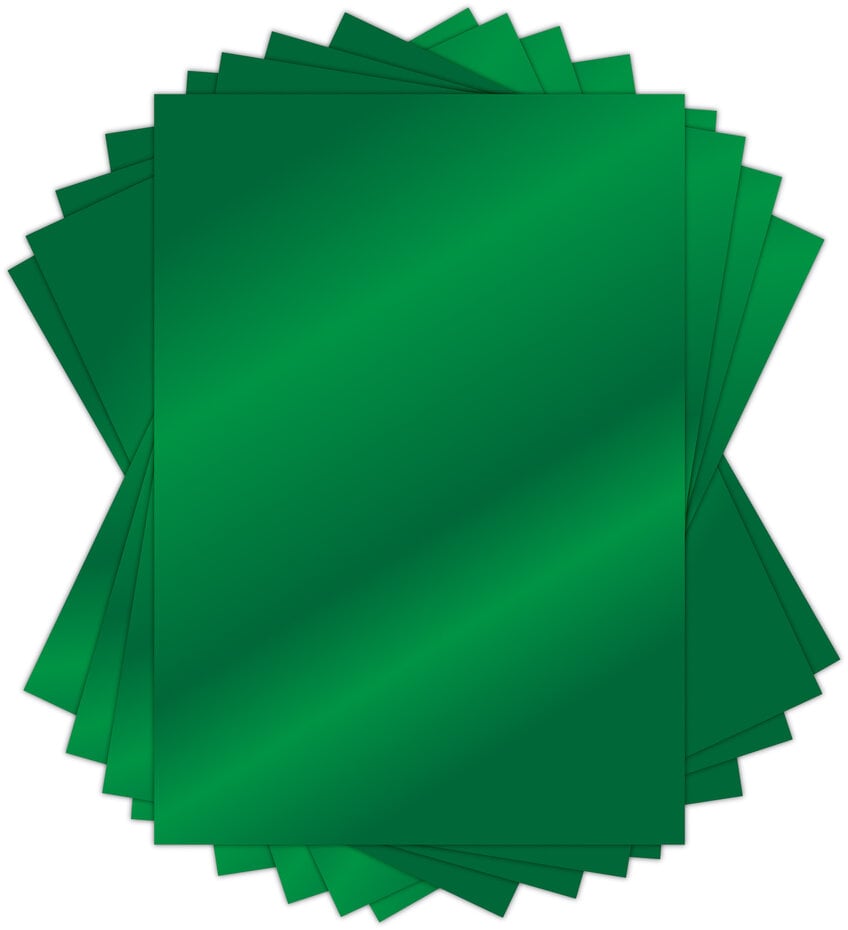 A4 Metallkartong / Speilkartong - grønn
