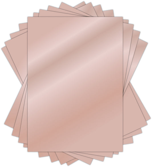 A4 Speilark/ metallkartong roségull/  rosegold- 240gms