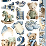 NYHET! 
Craft O'clock - Baby Boy Universe Extras Set Mix (CC-C84-BBU-13)