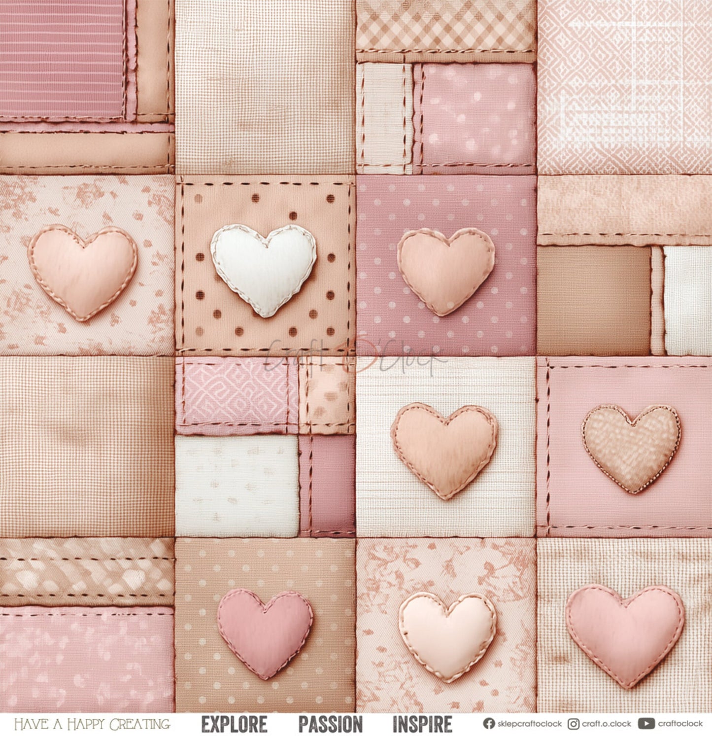 Craft O'Clock Baby Girl Universe 12x12 Inch Paper Set (CC-C83-BGU-00)