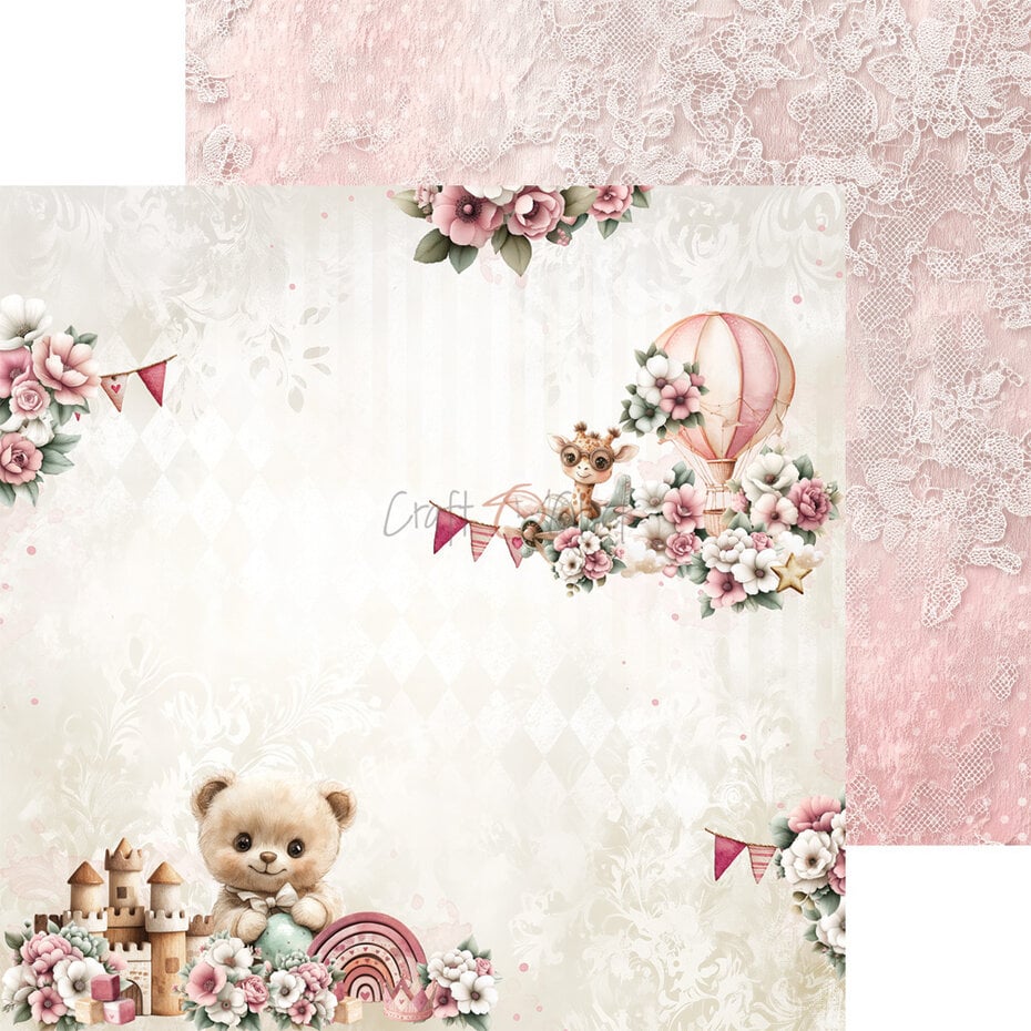 NYHET! Craft O'clock -Baby Girl Universe -  6x6 Inch Paper Set (CC-C83-BGU-10)