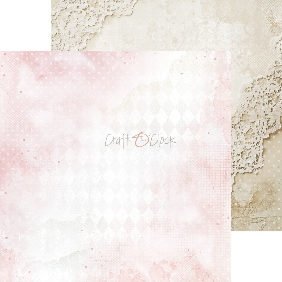 NYHET! Craft O'clock -Baby Girl Universe - 8x8 Inch Basic Papers Set (CC-C83-BGU-08)