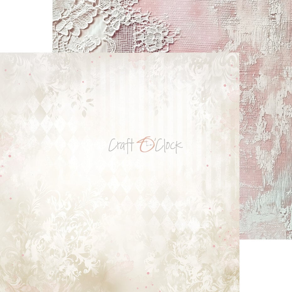 NYHET! Craft O'clock -Baby Girl Universe - 8x8 Inch Basic Papers Set (CC-C83-BGU-08)