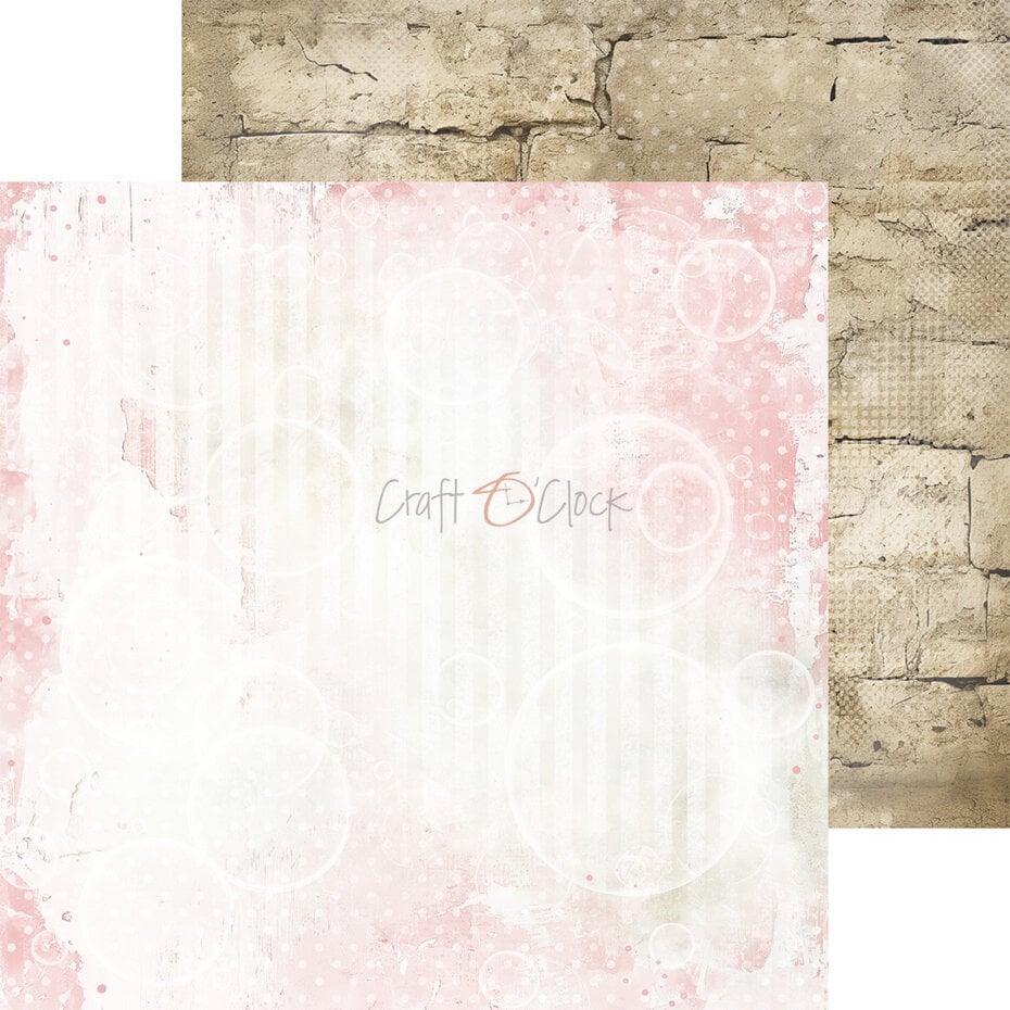 NYHET! Craft O'clock -Baby Girl Universe - 8x8 Inch Basic Papers Set (CC-C83-BGU-08)
