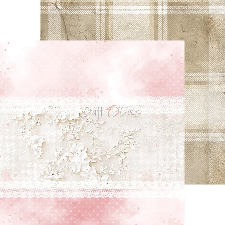 NYHET! Craft O'clock -Baby Girl Universe - 8x8 Inch Basic Papers Set (CC-C83-BGU-08)