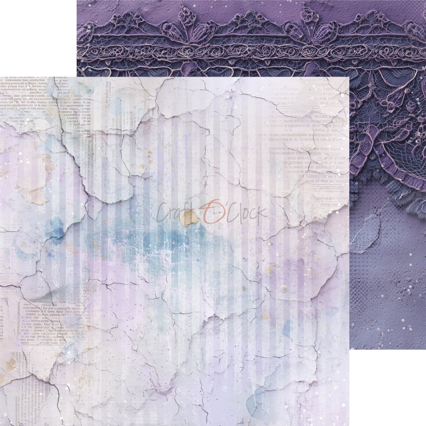 NYHET! Craft O'clock Flowers of Delight 8x8 Inch Medium mix Paper Set by Renata Ludwinska