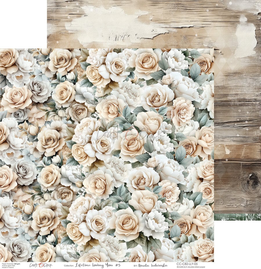 NYHET! Craft O'clock - Lifetime Loving You 12x12 Inch Paper Set (CC-C82-LLY-00)