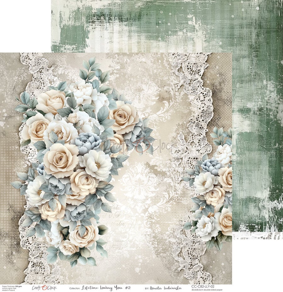 NYHET! Craft O'clock - Lifetime Loving You 12x12 Inch Paper Set (CC-C82-LLY-00)