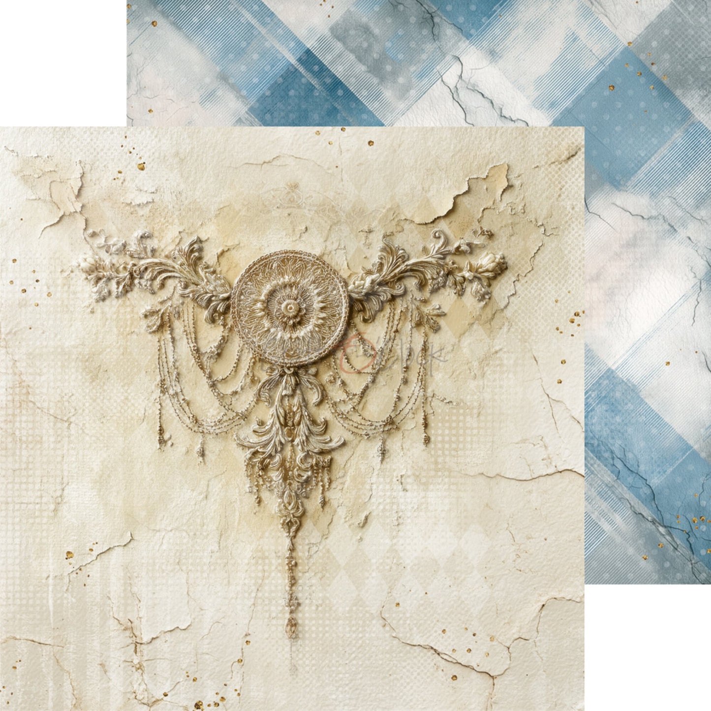 NYHET! Craft O'clock Mr. & Mrs. Elegance 8x8 Inch Basic Paper Set by Renata Ludwinska
