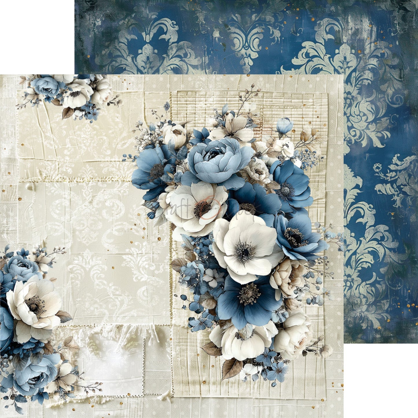 NYHET! Craft O'clock Mr. & Mrs. Elegance 8x8 Inch Basic Paper Set by Renata Ludwinska