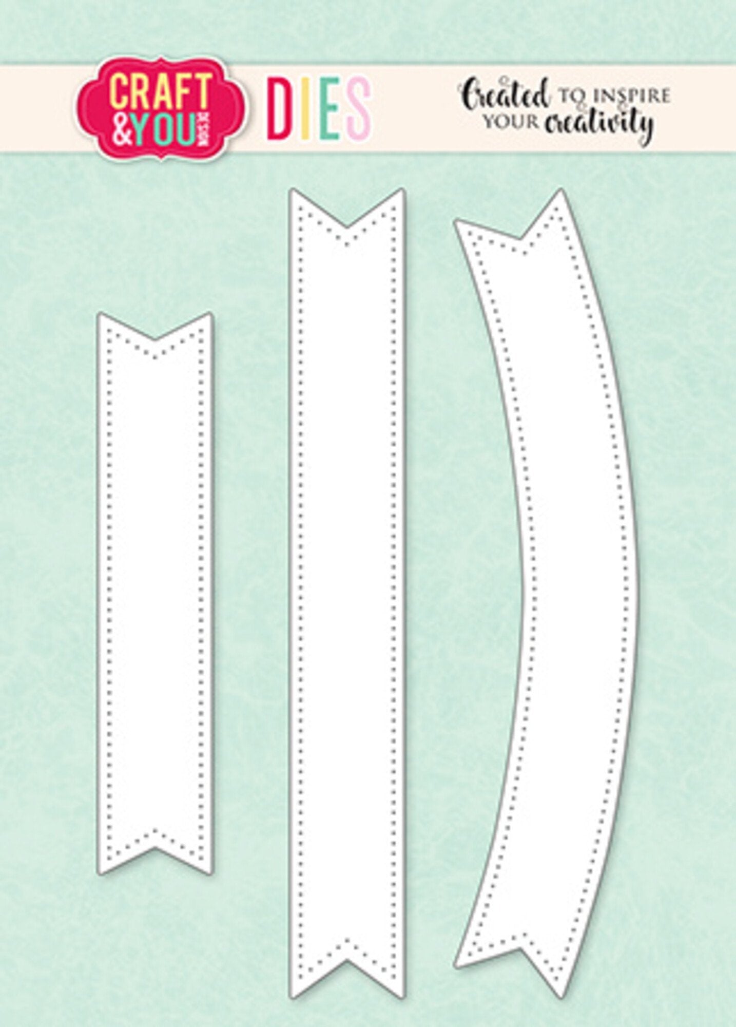 Craft & You Banner set/ banner dies sett