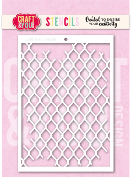 Craft & You - Mesh A6 Stencil