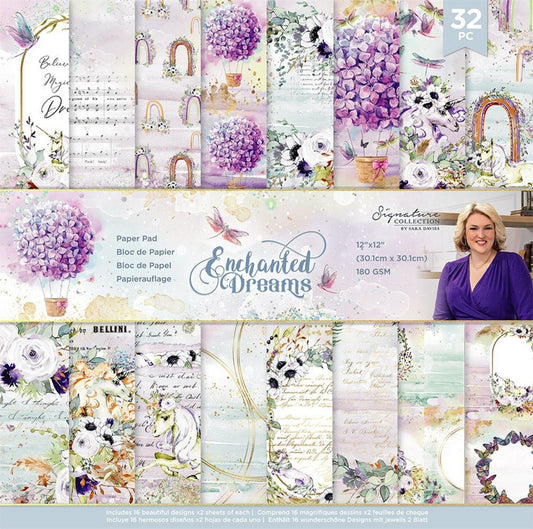 Crafters Companion - Enchanted Dreams 12x12 Inch Paper Pad (S-ED-PAD12)