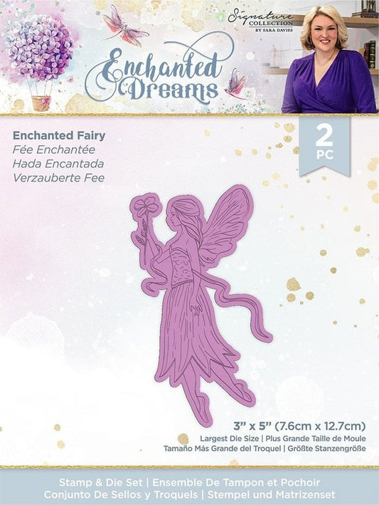 Crafters Companion - Enchanted Dreams Stamp & Die Enchanted Fairy (S-ED-STD-EFAIR)