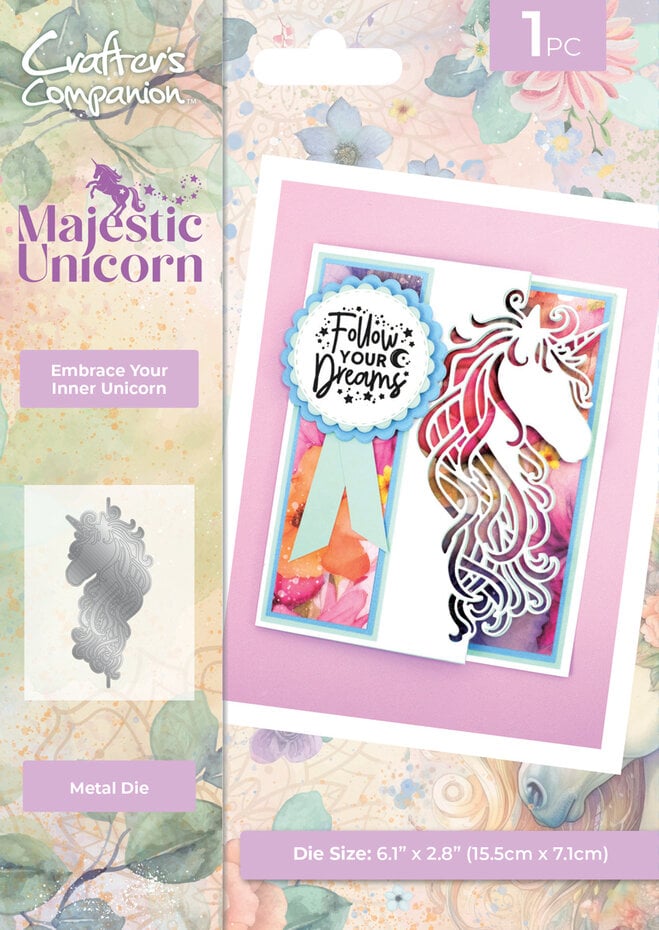 Crafters Companion Majestic Unicorn Edge’able Die Embrace your Inner Unicorn (MU-MD-EDG-EYIU)