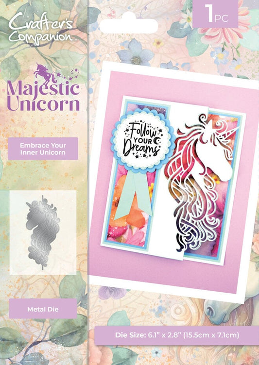 Crafters Companion Majestic Unicorn Edge’able Die Embrace your Inner Unicorn (MU-MD-EDG-EYIU)