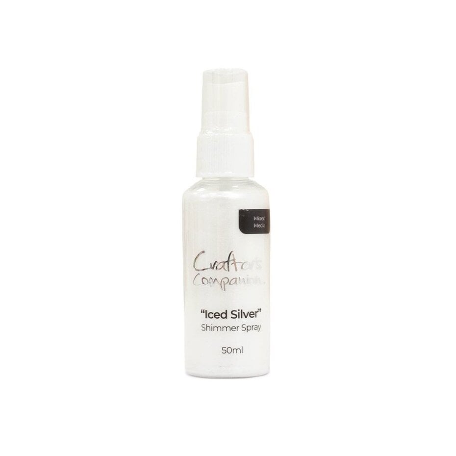 Crafter's Companion Shimmer Spray Iced Silver 50ml (CC-MME-SHISP-ICSI)