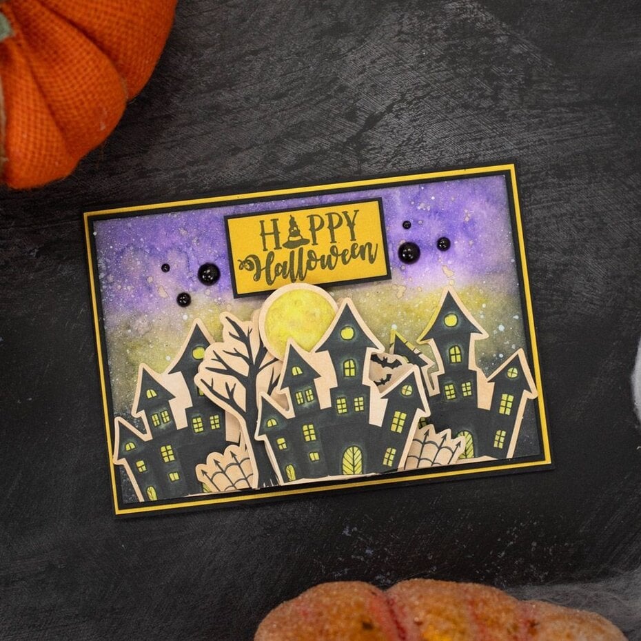 Diecut 3d topper pad  - arkpakke med 3d-motiver -  Trick or Treat 9x12 Inch 3D Topper Pad (CC-CRE-DTPAD9-TRT)