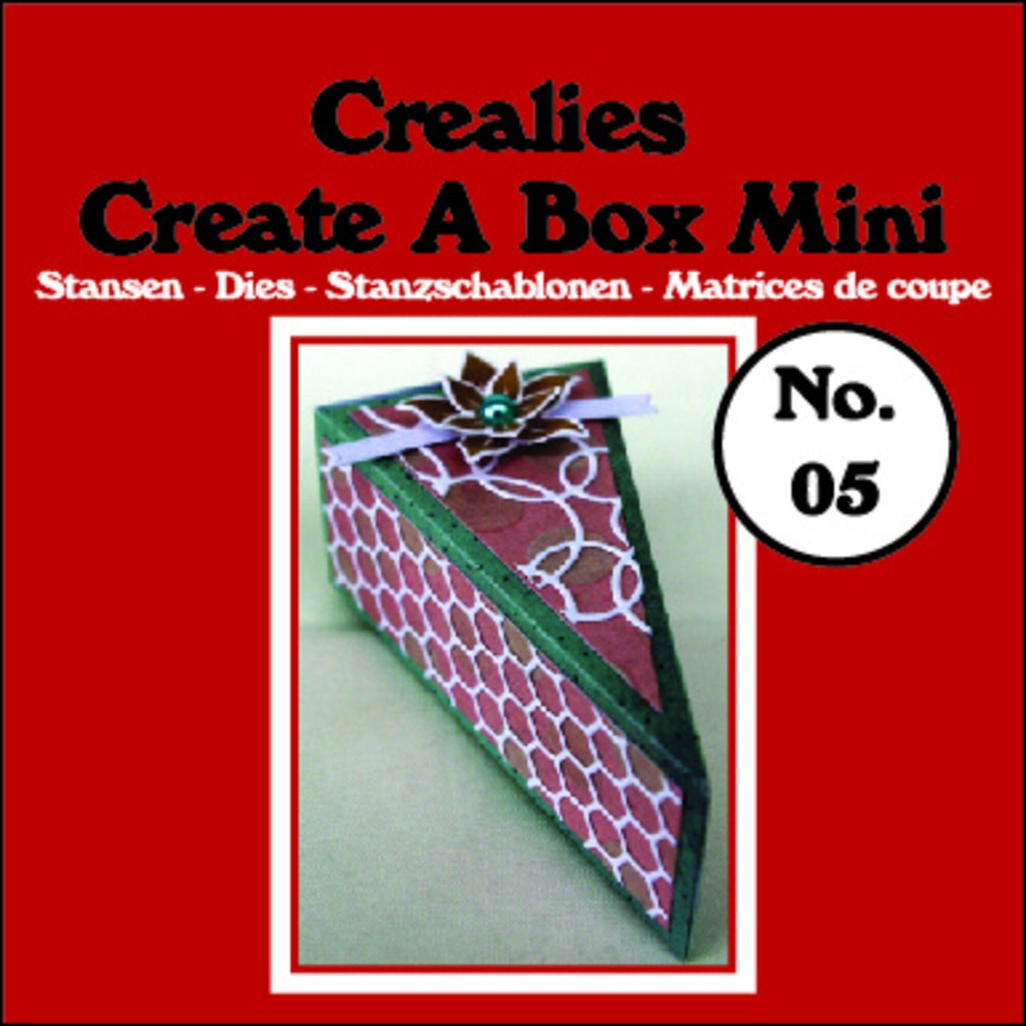 Crealies Create A Box Mini Dies No. 05 Piece of Cake/ kakestykke eskedie