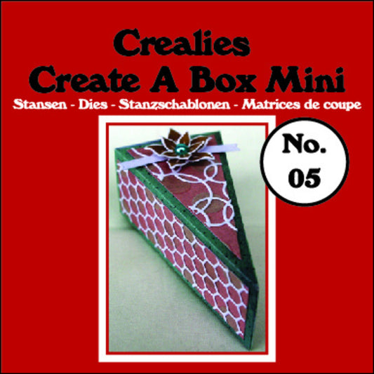 Crealies Create A Box Mini Dies No. 05 Piece of Cake/ kakestykke eskedie